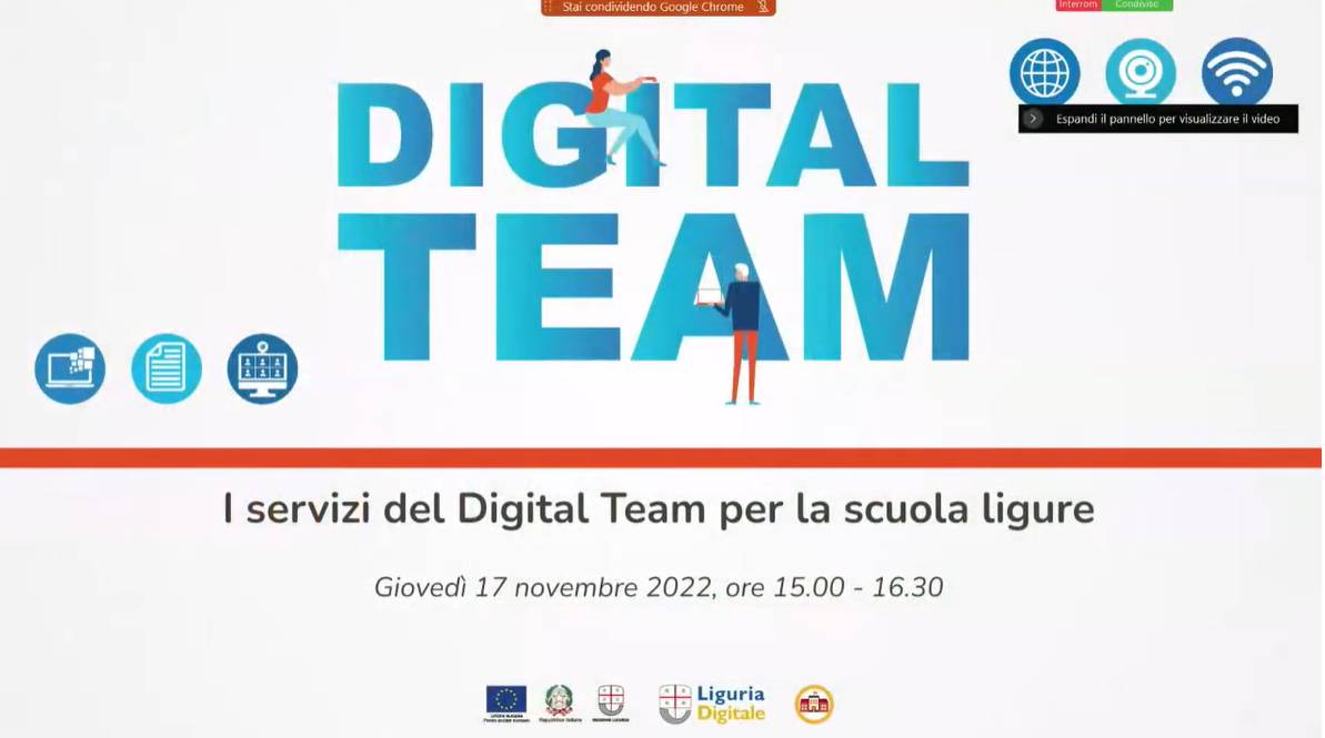 I servizi del Digital Team per la Scuola ligure